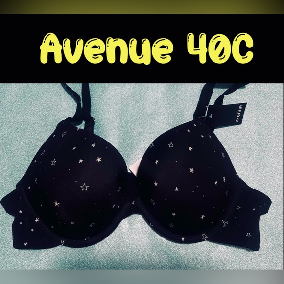 Avenue Other - Avenue Star Print Plunge Bra - 40C